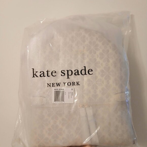New Kate Spade Spade Flower Coated Canvas Medium Backpack Parchment Multi - Picture 7 of 7